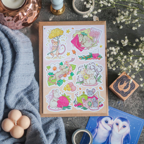 Стикерпак "Botanic Mice"