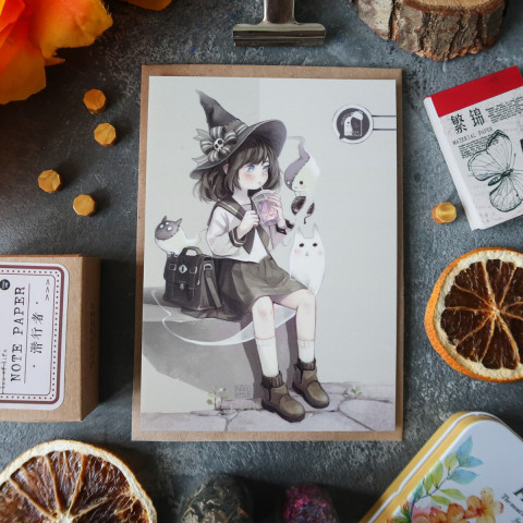 Открытка "Witch Cafe"