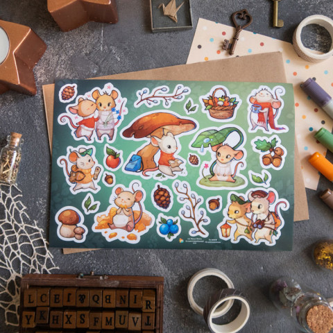 Стикерпак "Лесные Мышки"