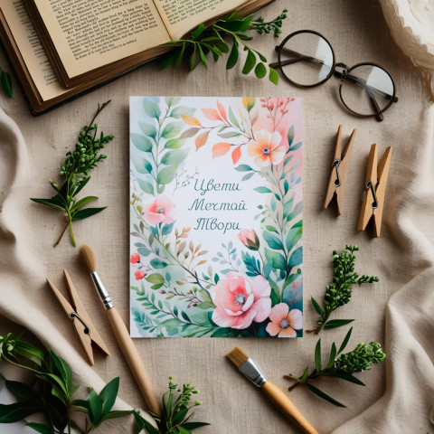 Открытка "Цвети, Мечтай, Твори"