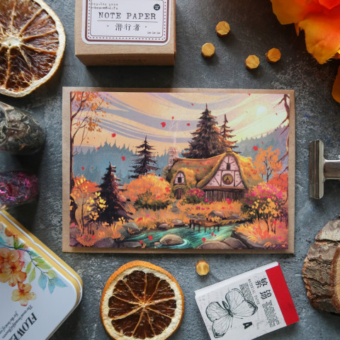 Открытка "Autumn Cottage"