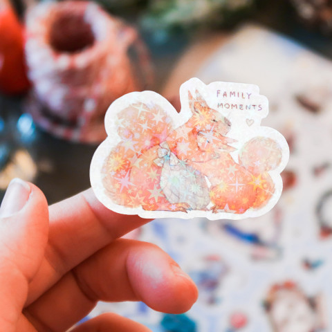 Стикер "Family Moments" голография