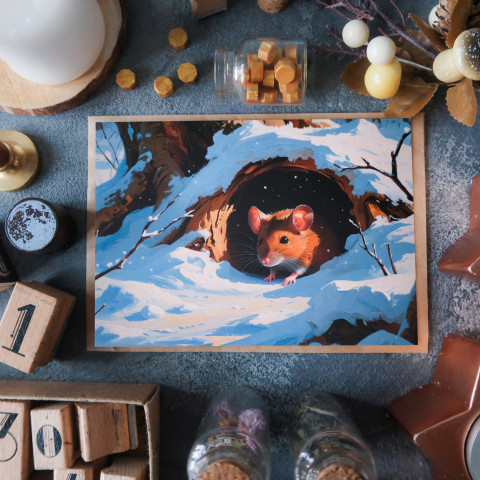 Открытка "Winter Mouse"