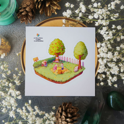 Стикер "Мышки На Пикнике"