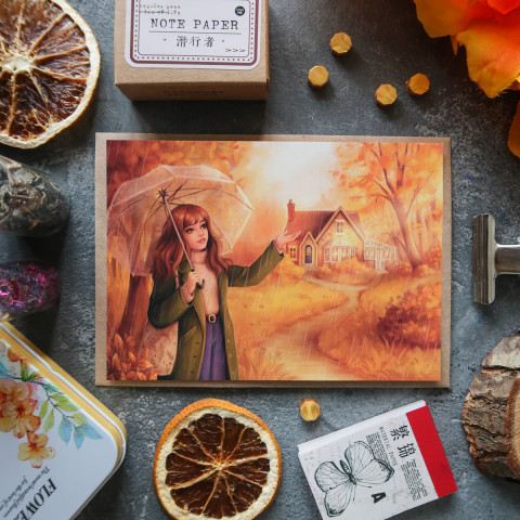 Открытка "Моменты Осени"