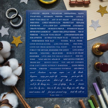 Стикерпак "Words Blue"