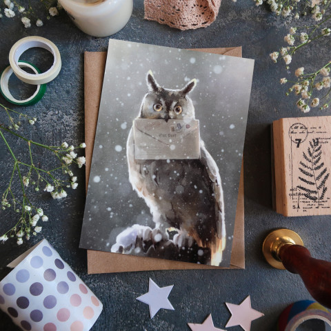 Открытка "Owl Mail"