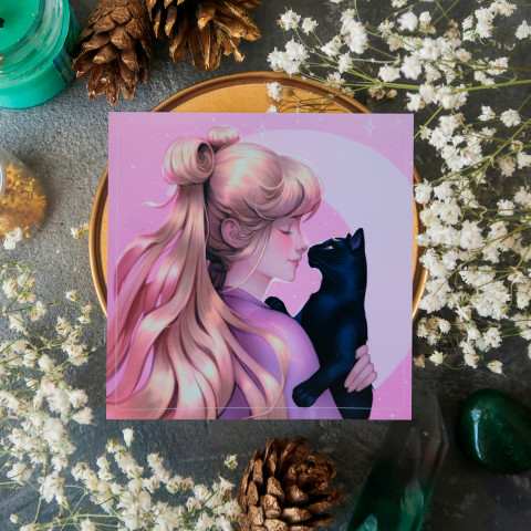 Стикер "Сейлор и Луна"