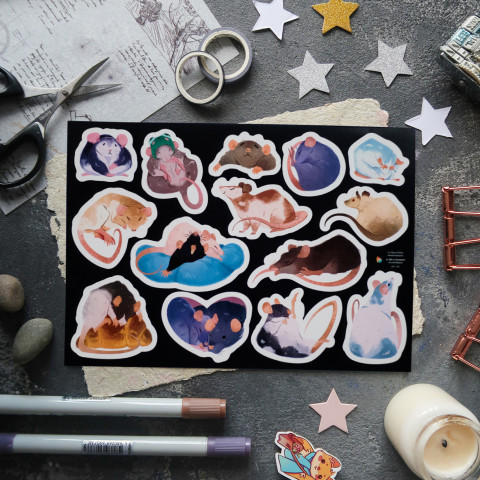 Стикерпак "Волшебные Крыски"