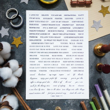 Стикерпак "Words White"