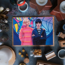 Открытка "Enid and Wednesday 2"