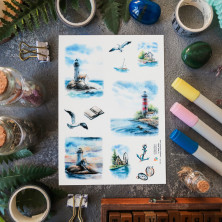 Стикерпак "Акварельные Маяки"