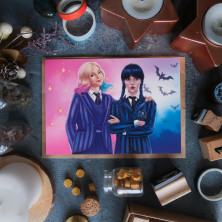 Открытка "Enid and Wednesday 3"