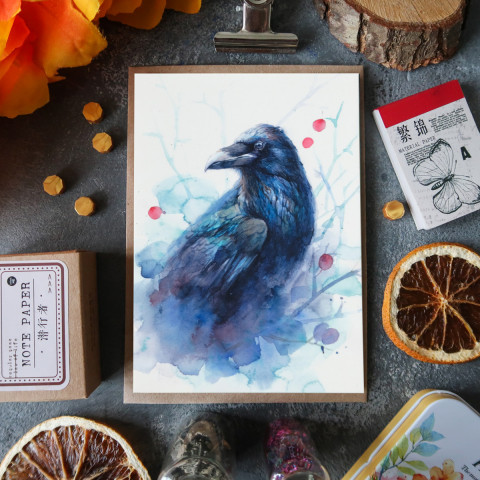 Открытка "Raven"