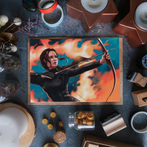 Открытка "Китнисс"