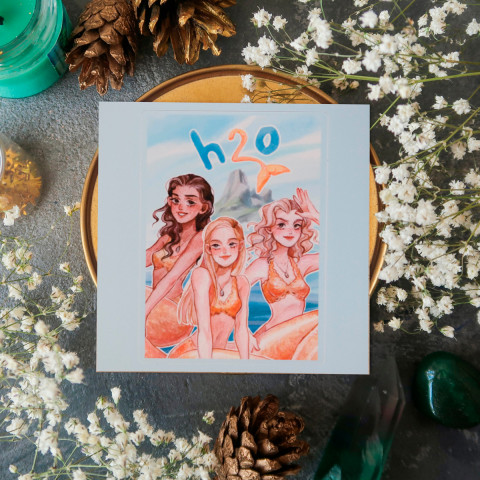 Стикер "H2O 2"