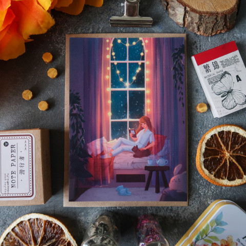 Открытка "Вечерний Уют"