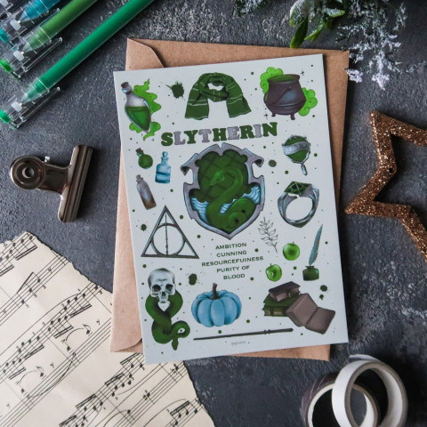 Открытка "Slytherin"