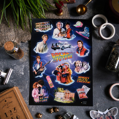 Стикерпак "Назад в Будущее"