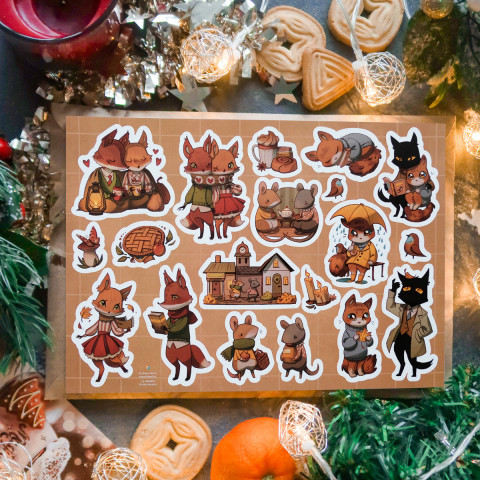 Стикерпак "Autumn Friends"