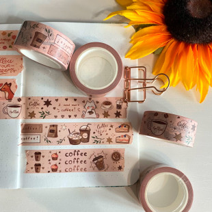 Бумажный скотч "Кофе"