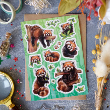 Стикерпак "Красные Панды"