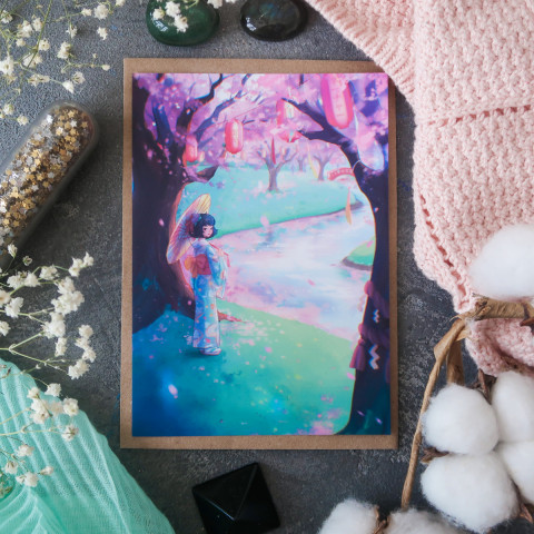 Открытка "Цветение Сакуры"