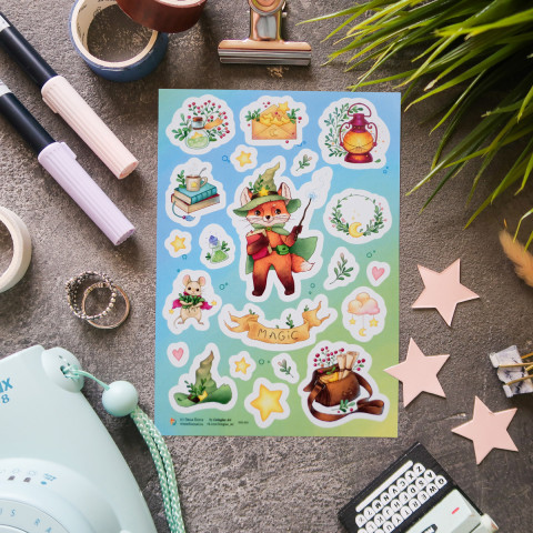 Стикерпак "Лисенок Волшебник"