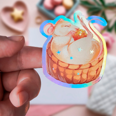 Стикер "Honey Mouse" голография