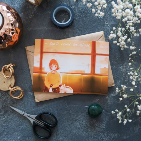 Открытка "Never Be Alone"