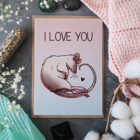 Открытка "I Love You"