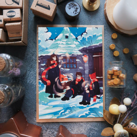 Открытка "Гарри, Рон и Гермиона"