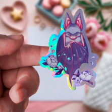Стикер "Sleeping Bat" голография