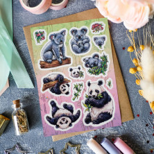 Стикерпак "Панды и Коалы"