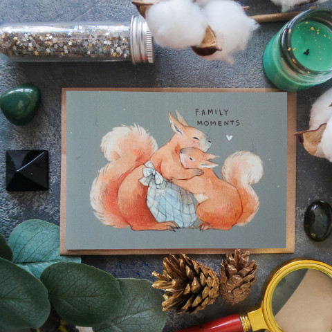 Открытка "Family Moments"