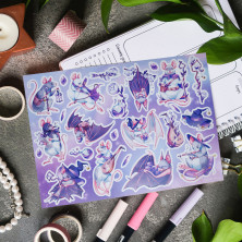 Стикерпак "Violet Bats"