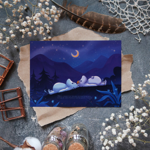 Открытка "Муми 3"