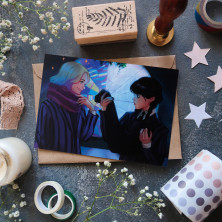 Открытка "Enid and Wednesday 6"