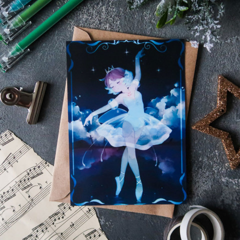 Открытка "Балерина"