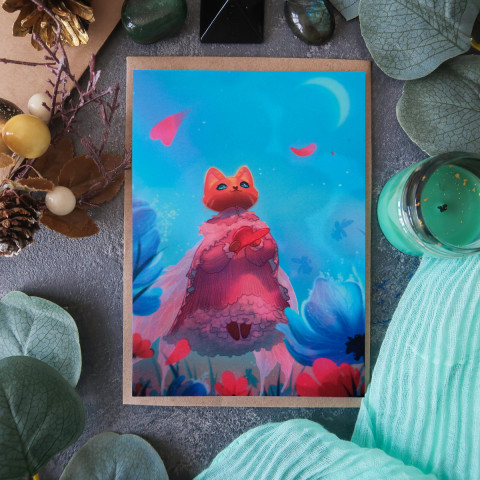 Открытка "Faerie Cat"