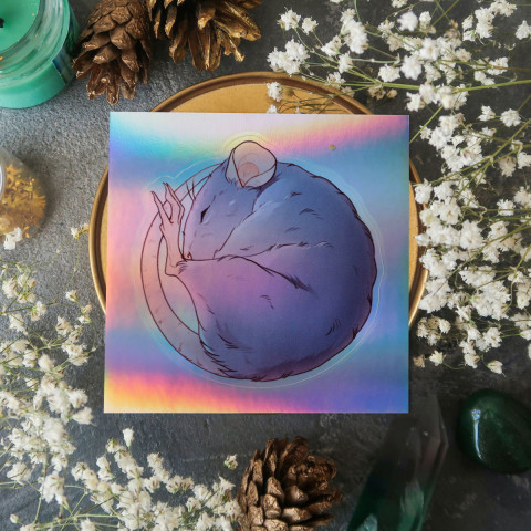 Стикер "Rat Dreams" (голография)