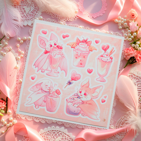 Стикер "Bats and Milkshakes"