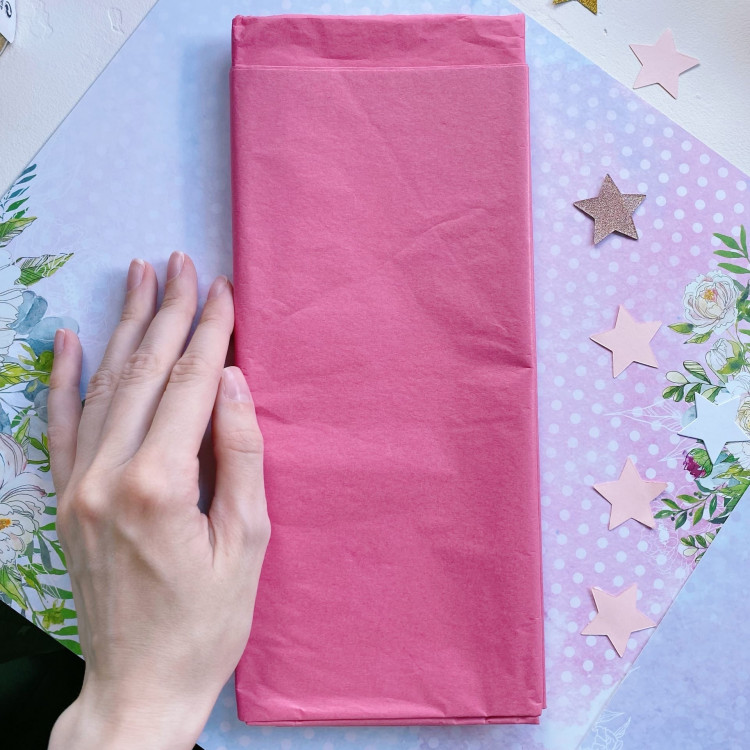 Упаковка тишью малиновая