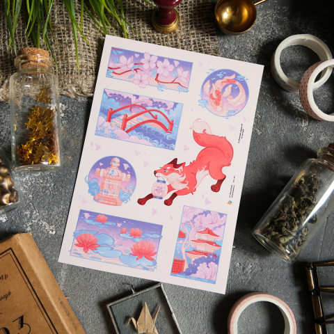 Стикерпак "Japan Fox"