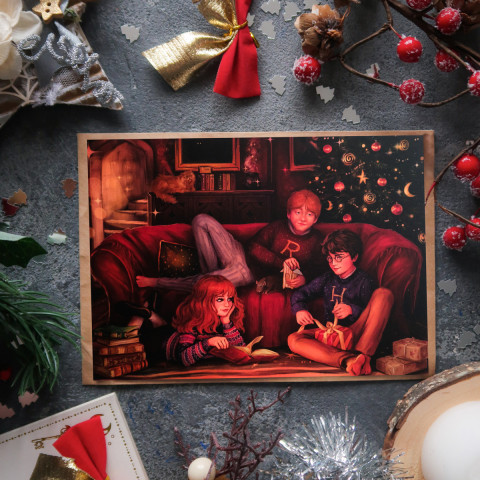 Открытка "Гарри, Рон и Гермиона 2"