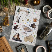 Стикерпак "Owl and Butterbeer"