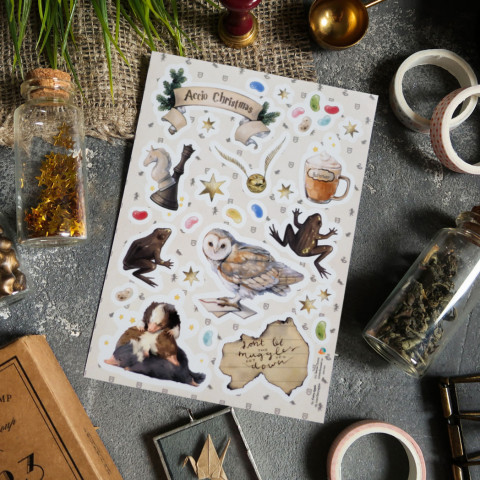 Стикерпак "Owl and Butterbeer"