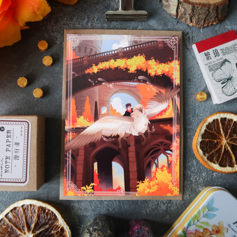 Открытка "Harry and Hippogriff 2"