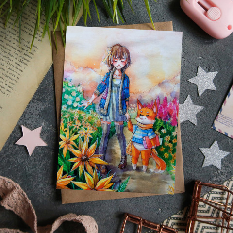 Открытка "Best Friends"