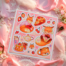 Стикерпак "Happy Fox" голография